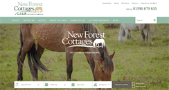 Desktop Screenshot of newforestcottages.co.uk